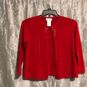 Red sweater/shrug for formal event
